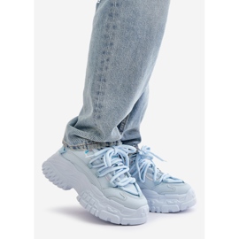 Baskets Femme Bleues Sur Semelle Massive Nevela 1