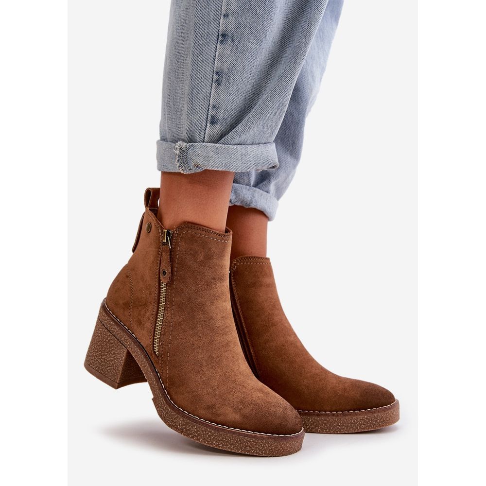 Bottines daim marron femme shop