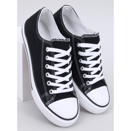 Baskets classiques femme Basic Black le noir 2