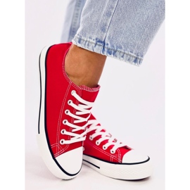 Baskets classiques pour femmes Basic Rouge 4