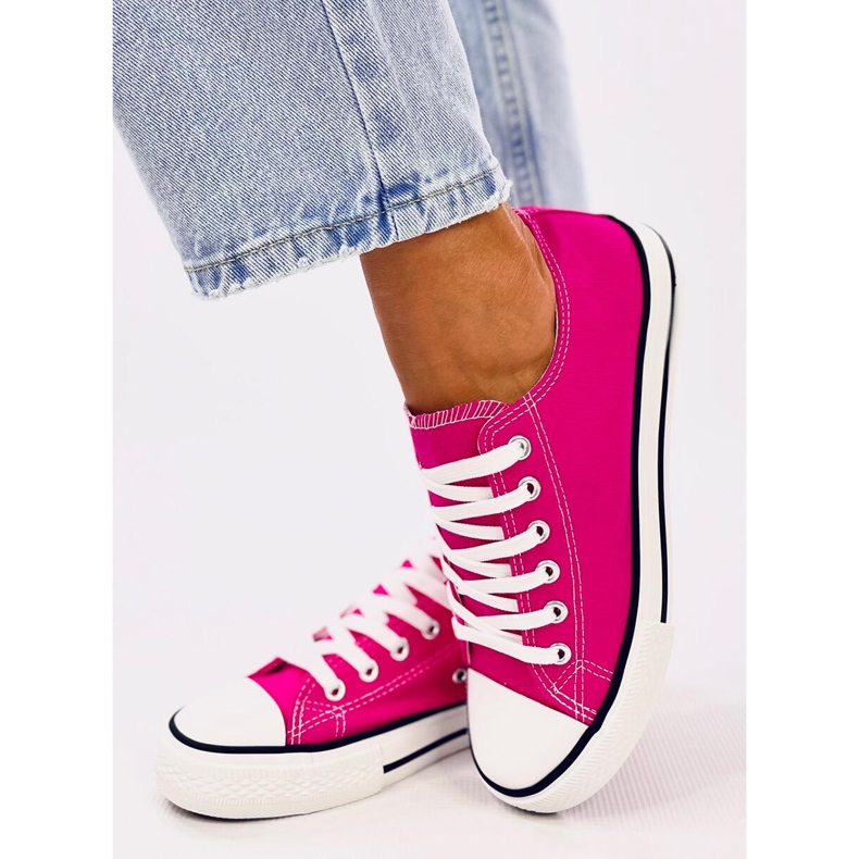 Baskets classiques pour femmes Basic Fuchsia rose 2