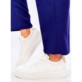 Baskets femme Lemoro Gold blanche 1