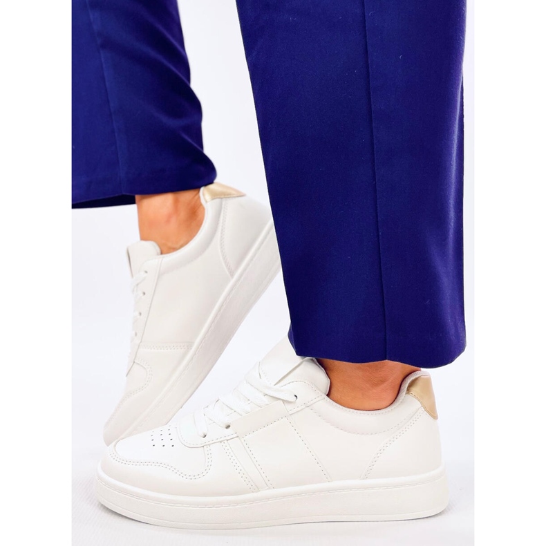 Baskets femme Lemoro Gold blanc 1