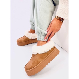 Bottines de neige courtes Yogi Camel avec fourrure brun 3