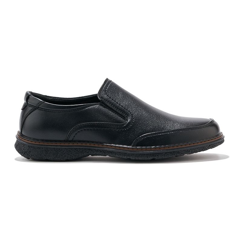 Chaussures à enfiler noires pour hommes 1