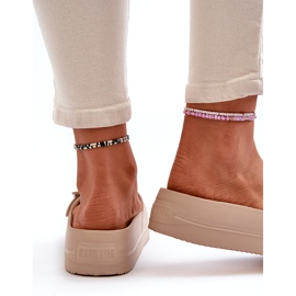 Tongs en mousse pour femmes sur la plateforme avec boucle Big Star NN274A666 Beige 1 Tongs en mousse pour femmes sur la plateforme avec boucle Big Star NN274A666 Beige 1