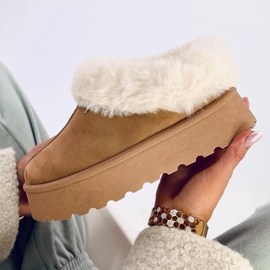 Bottines de neige courtes Yogi Camel avec fourrure brun 5