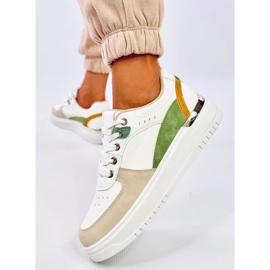 Baskets femme Asker Abricot blanche 5