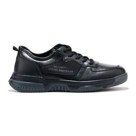 Chaussures de sport noires pour hommes le noir 1