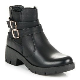 Abloom Bottines Chelsea à boucles le noir 4