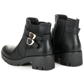 Abloom Bottines Chelsea à boucles le noir 1