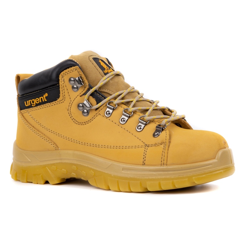 Chaussures de travail homme URGENT 114/S1 jaune avec embout 1