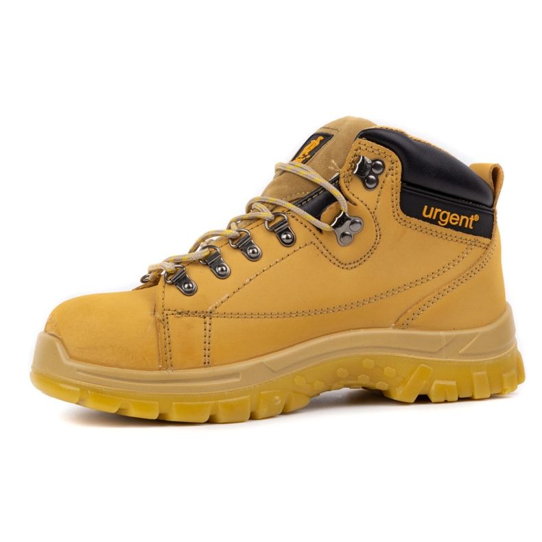 Chaussures de travail homme URGENT 114/S1 jaune avec embout 2