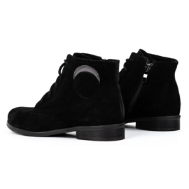 Olivier Bottines isolées en daim pour femme 1024 noir le noir 5