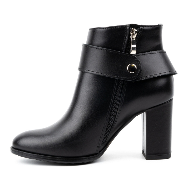 Olivier Bottines en cuir pour femme 1046, noires 1