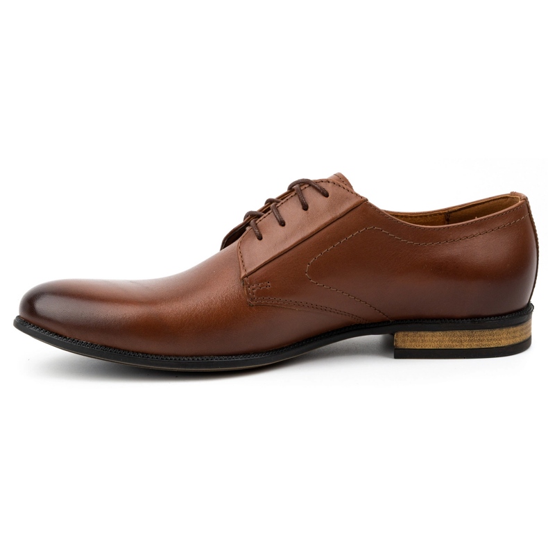 Kampol Chaussures habillées en cuir pour hommes 331KAM marron brun 1 Kampol Chaussures habillées en cuir pour hommes 331KAM marron brun 1