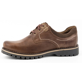 KOMODO Chaussures en cuir pour hommes, chaussures cirées 879 marron brun 1