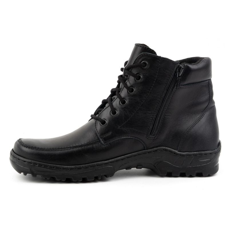 WASAK Bottines isolées homme, cuir Polish 0151W, noir 1
