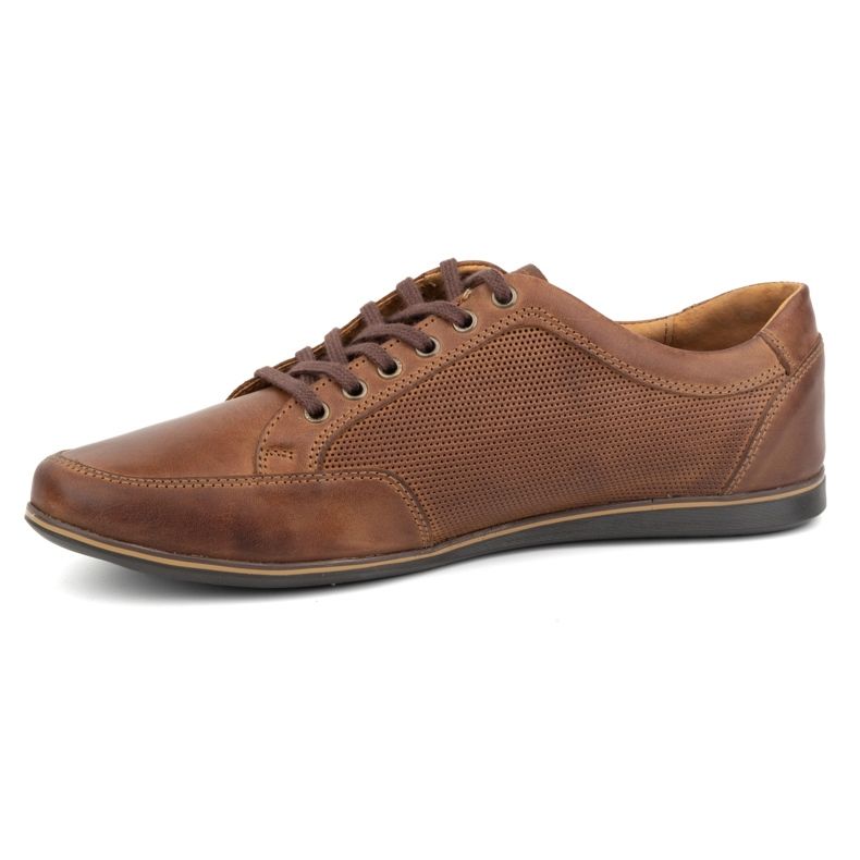 Olivier Chaussures décontractées en cuir pour hommes 410KNT marron brun 1 Olivier Chaussures décontractées en cuir pour hommes 410KNT marron brun 1