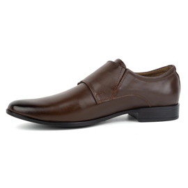 Olivier Chaussures habillées en cuir Monki 287LU marron foncé brun 1