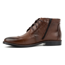 Olivier Chaussures d'hiver pour hommes, bottines élégantes 282LU, marron brun 1 Olivier Chaussures d'hiver pour hommes, bottines élégantes 282LU, marron brun 1