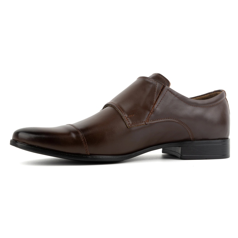 Olivier Chaussures habillées en cuir Monki 306LU marron foncé brun 1
