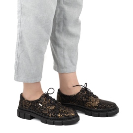 Olivier Chaussures en cuir pour femmes à semelle épaisse, fleurs, 1 134 PLN multicolore 5