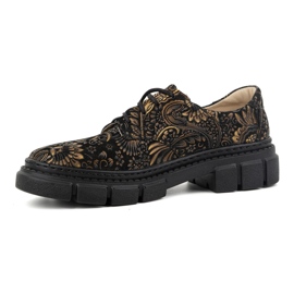 Olivier Chaussures en cuir pour femmes à semelle épaisse, fleurs, 1 134 PLN multicolore 11