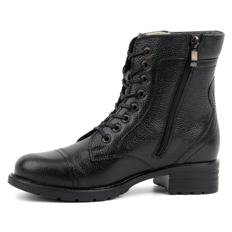 Olivier Bottes en cuir pour femmes, bottes d'hiver isolées, 226BB, noires 1