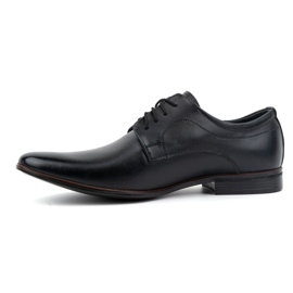 Olivier Chaussures habillées en cuir pour hommes 277 noires et bordeaux le noir 1