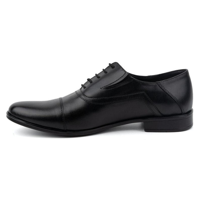 Olivier Chaussures habillées en cuir pour hommes, à lacets élégantes 290LU, noires 1