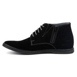 Olivier Bottines Chelsea à lacets homme 307lu, noir le noir 1