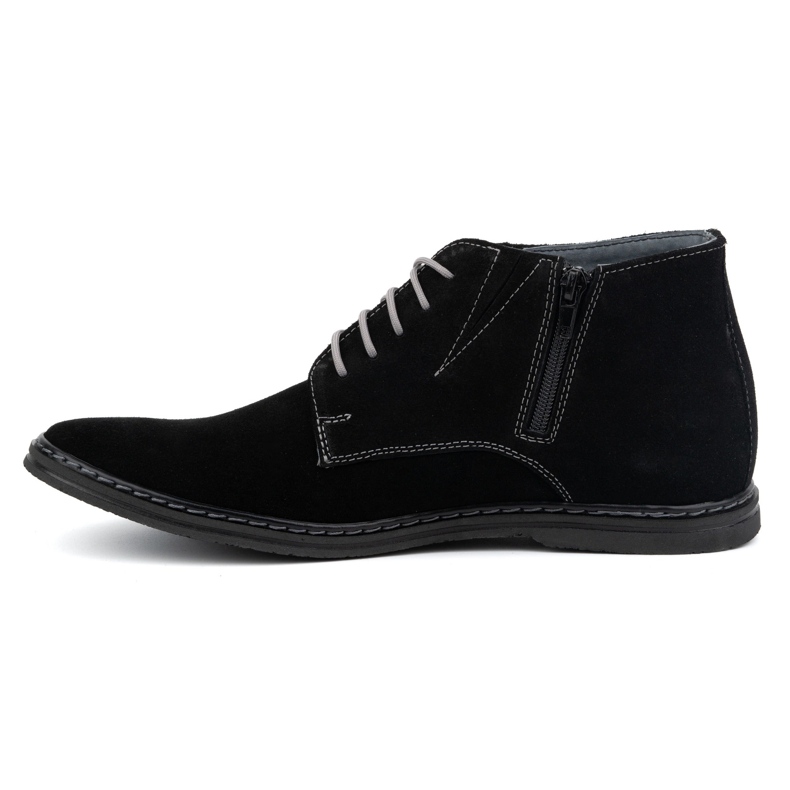Olivier Bottines Chelsea à lacets homme 307lu, noir 1
