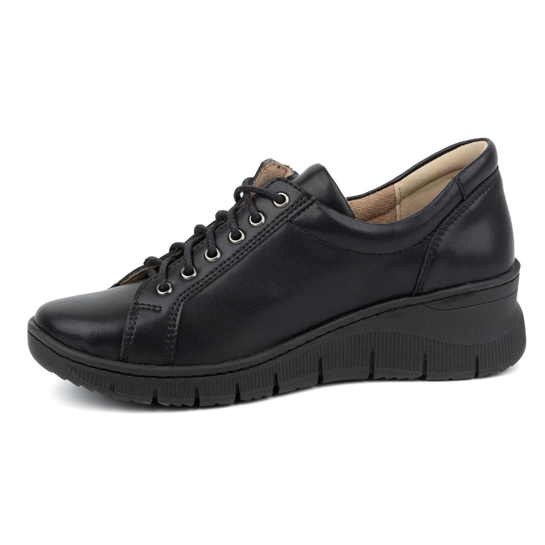 Olivier Chaussures en cuir à semelle épaisse pour femmes 1236, noires le noir 1 Olivier Chaussures en cuir à semelle épaisse pour femmes 1236, noires le noir 1