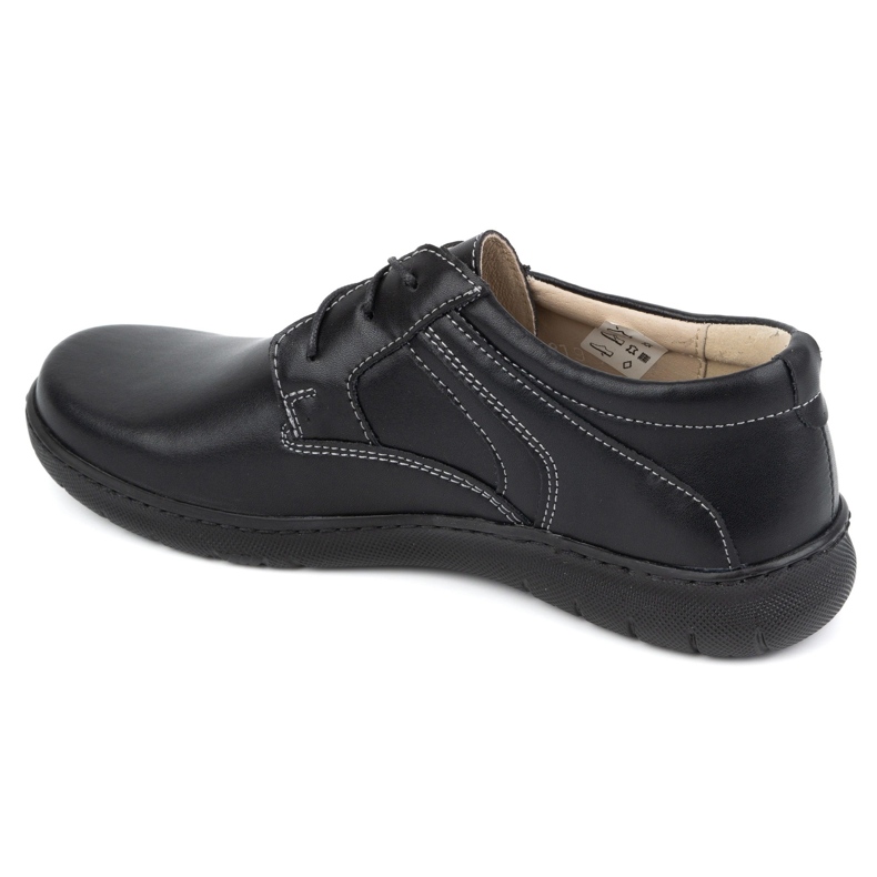 Olivier Chaussures en cuir pour femmes 0819 noires 1