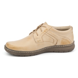 Olivier Chaussures en cuir pour femmes 0819 beige 1