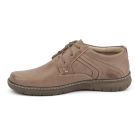 Olivier Chaussures en cuir pour femmes 0819, beige foncé 1 Olivier Chaussures en cuir pour femmes 0819, beige foncé 1
