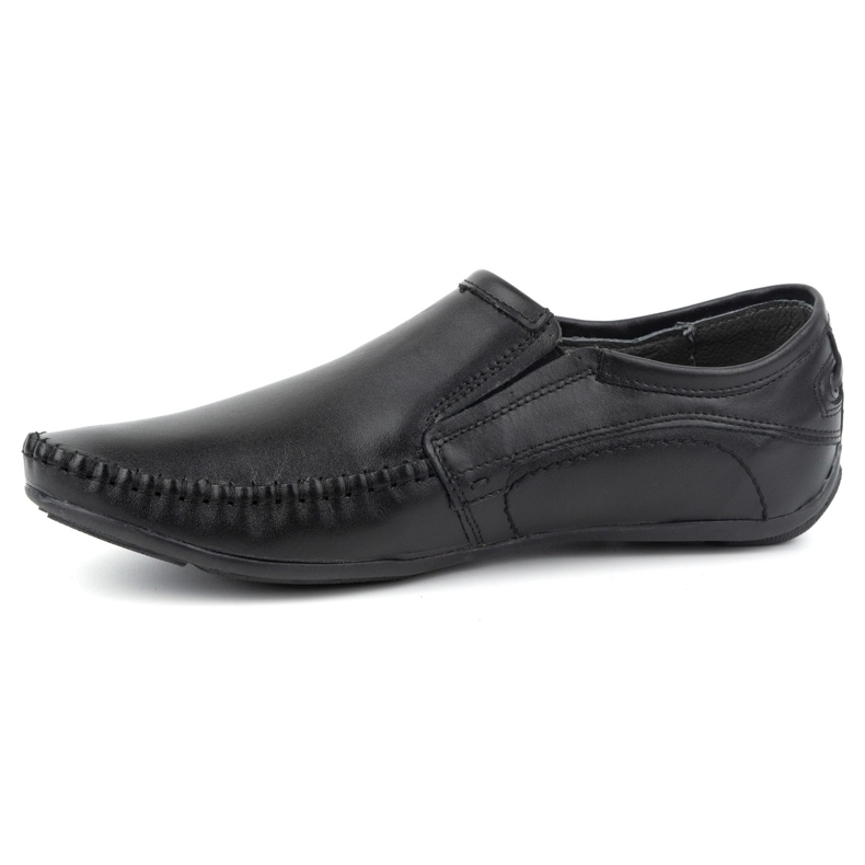 Olivier Mocassins slip-on en cuir pour hommes 4206 noir le noir 1