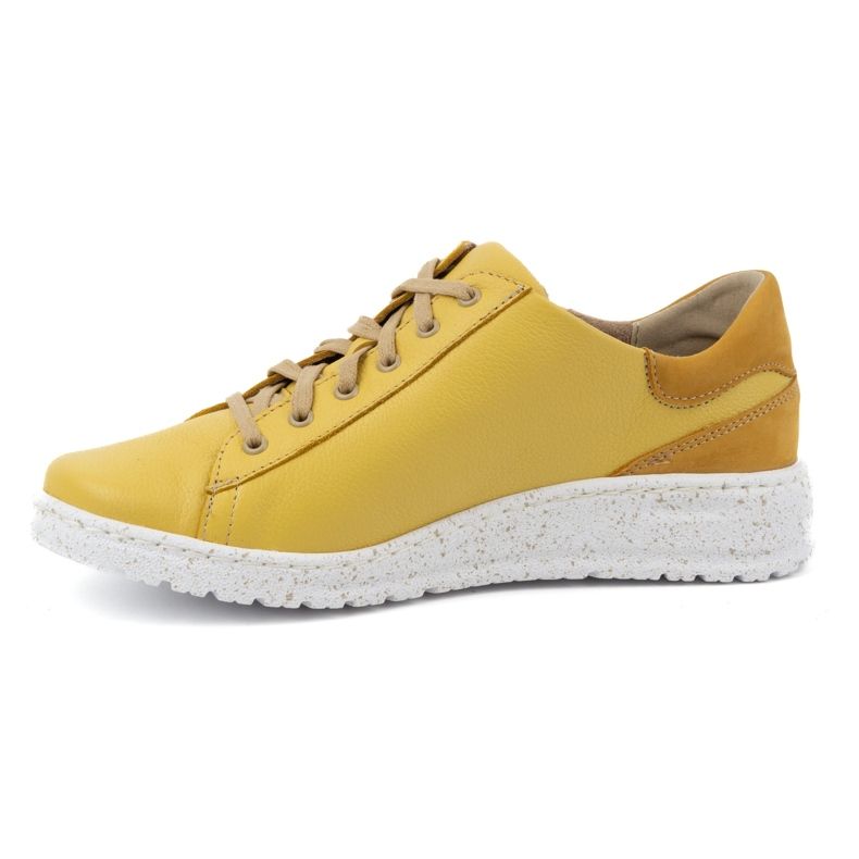 WASAK Baskets en cuir pour femme 0720W jaune 1