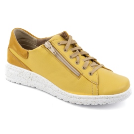 WASAK Baskets en cuir pour femme 0720W jaune 7