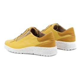 WASAK Baskets en cuir pour femme 0720W jaune 4
