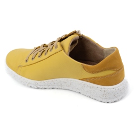 WASAK Baskets en cuir pour femme 0720W jaune 6