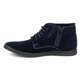 Olivier Bottines Chelsea à lacets homme 307lu, bleu marine 1