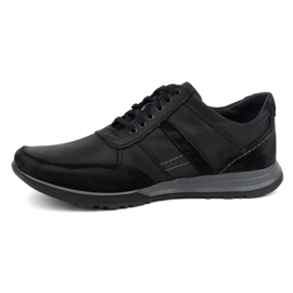 Olivier Chaussures à lacets en cuir pour hommes Sport Style 310GT, noires 1