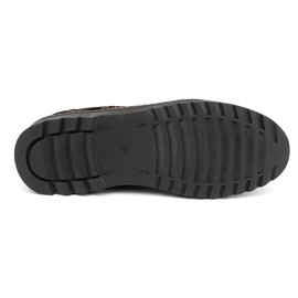 Olivier Chaussures à lacets décontractées en cuir pour hommes, daim 309GT, marron brun 5