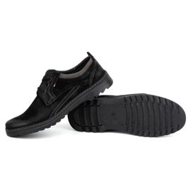 Olivier Chaussures à lacets décontractées en cuir pour hommes, daim 309GT, noir le noir 3