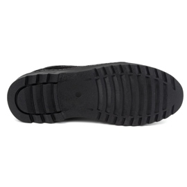 Olivier Chaussures à lacets décontractées en cuir pour hommes, daim 309GT, noir le noir 5