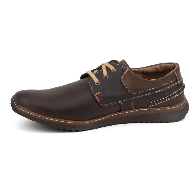 Olivier Chaussures décontractées en cuir pour hommes, modèle 308GT, marron brun 1