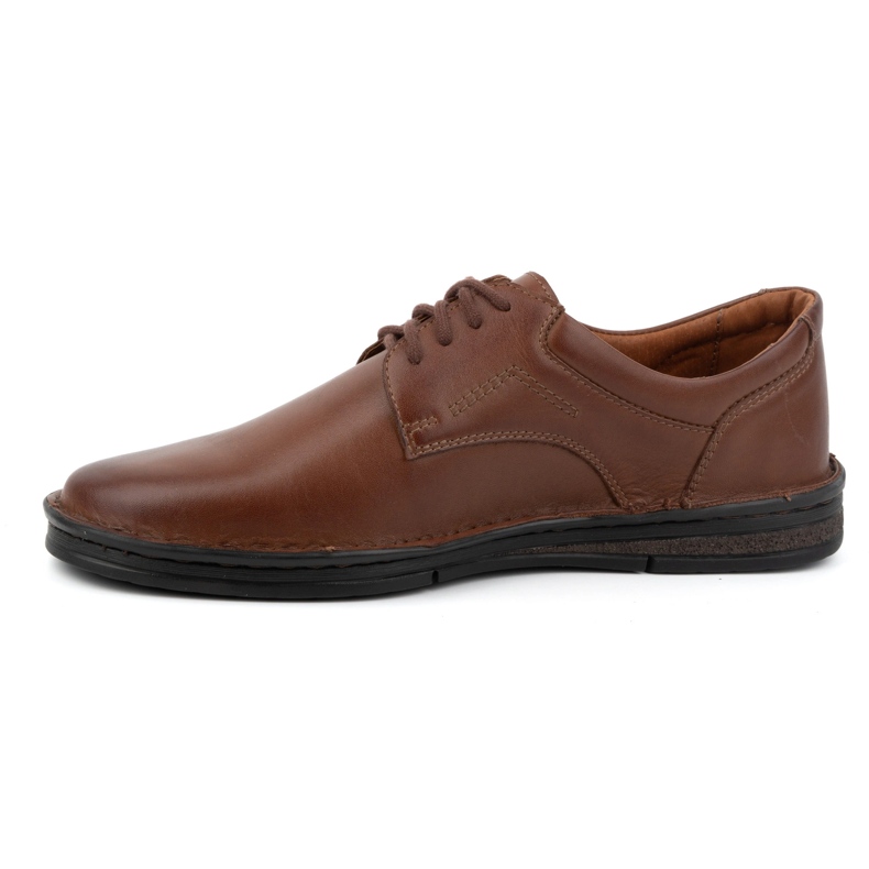 Olivier Chaussures à lacets en cuir décontractées pour hommes classiques 925A marron brun 1 Olivier Chaussures à lacets en cuir décontractées pour hommes classiques 925A marron brun 1