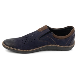 Joker Chaussures homme, mocassins cuir 937L, bleu marine 1
